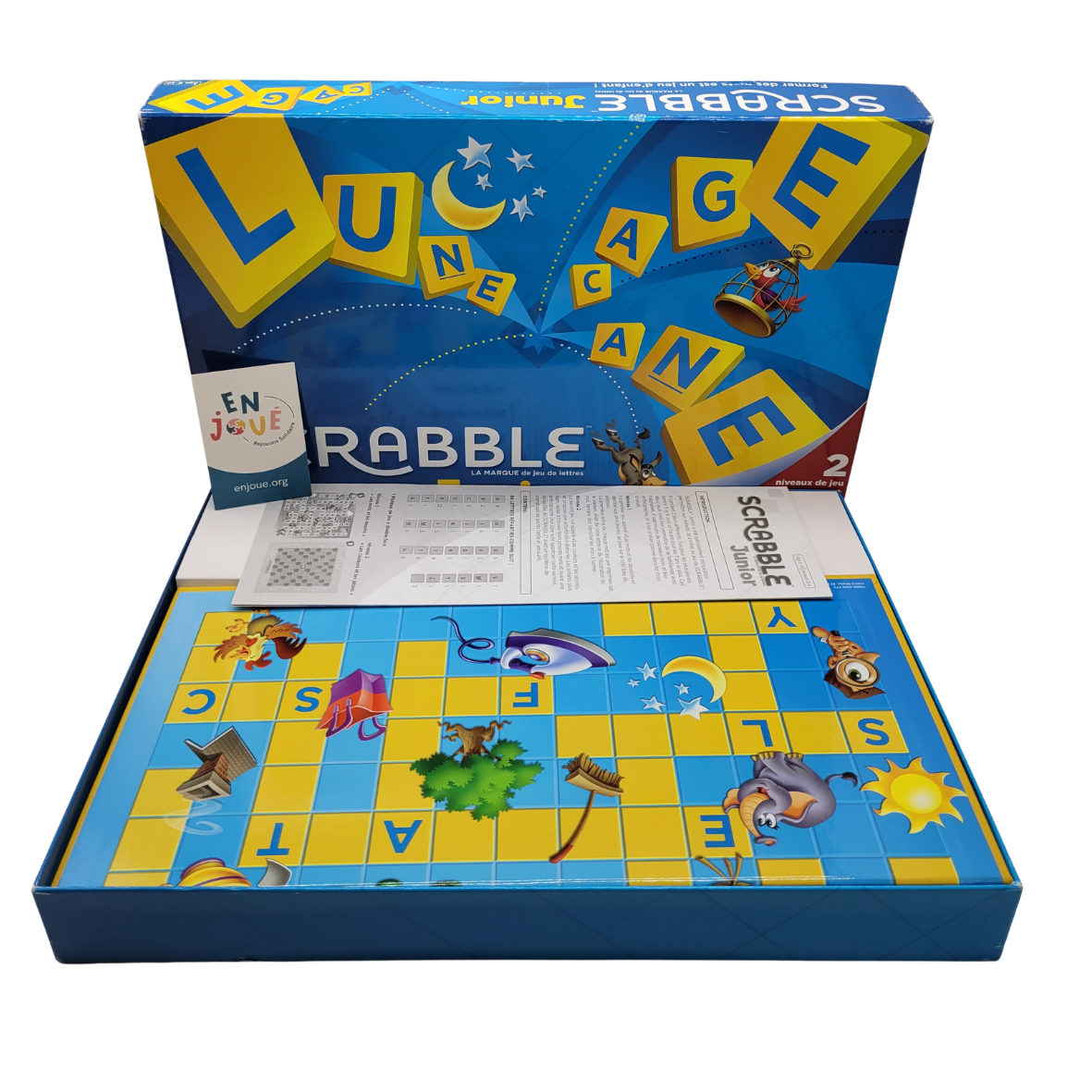 Jeu de société - Scrabbles Junior - Matel - À partir de 6 ans. Bon état - Vue 2 - 